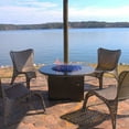 thumbnail image 6 of Blue Ridge Brand 1" Reflective Fire Glass Cubes - Professional Grade Fire Pit Glass Squares - Light Blue - 50 Pound, 6 of 6