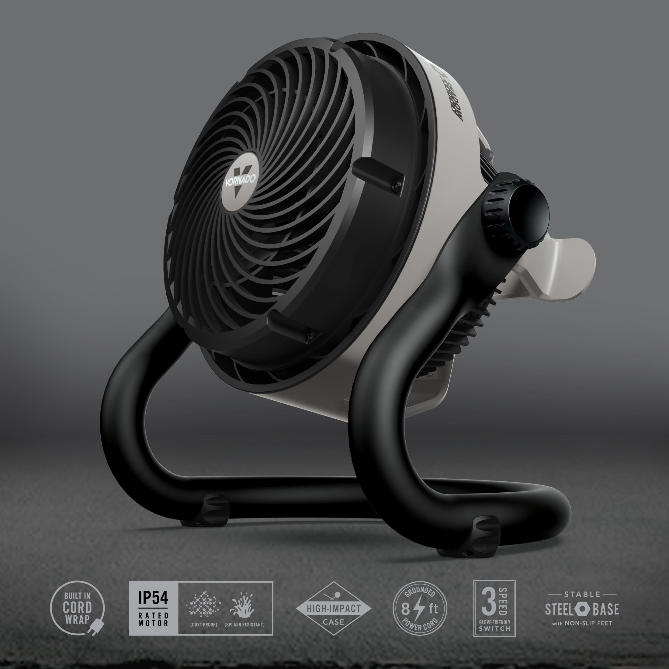 Vornado EXO51 Heavy Duty Small 10.55" Tall, Air Circulator, Black