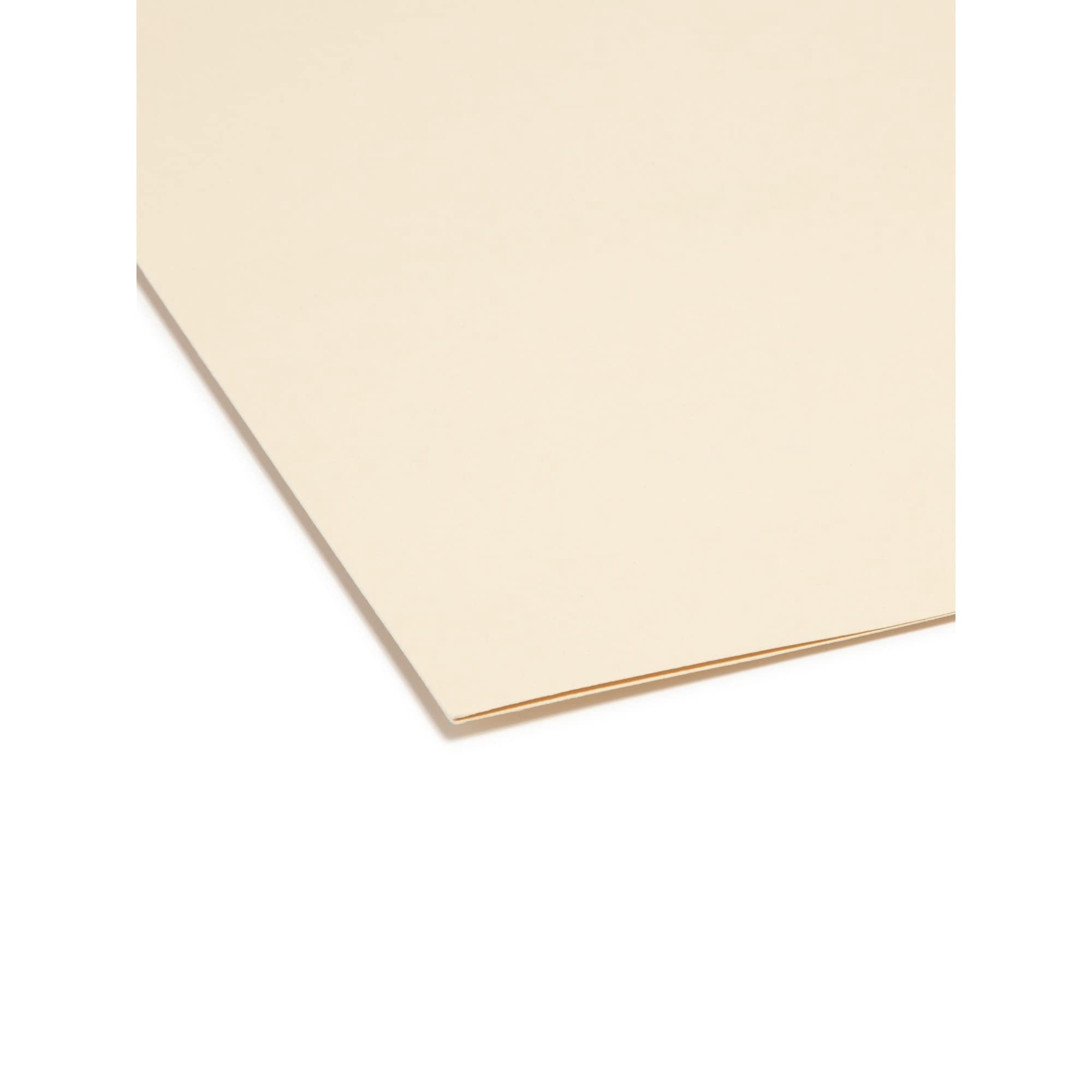 Smead® Manila File Folders, Letter Size, 1/3 Cut, 100% Recycled, Box Of 100