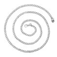 thumbnail image 4 of Cinturón de cinturo Delgada para Mujer, cinturo , Cadera, Plateado, Eslabones de Cadena de Metal Yuyangstore Cadena de cintura de aleación de mujer, 4 of 8