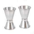 thumbnail image 1 of 2 Uds Doble Cóctel Jigger 0,5 Onzas/1 Onza Taza Medidora De Acero Inoxidable Herramienta Para Bar Restaurante O Uso Doméstico Plata, 1 of 5