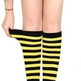 thumbnail image 4 of Womens Athletic Knee High Socks, Outdoor Sport Thigh High Stockings, Casual Stripes Tube Socks, 4 of 6