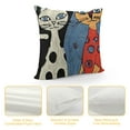 thumbnail image 5 of SHANXI Whimsical Abstract Cat Pillow Cover,  Cozy Decorative Cushion Case for Cat Lovers 22x22in, 5 of 6