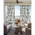thumbnail image 4 of Blackout Curtains for Bedroom, Green Botanical Fall Room Darkening Window Drapes for Living Room, Pastoral Maple Leaf Autumn Thermal Insulated Grommet Curtains, 52x84 inch, 2 Panels, 4 of 9