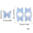 thumbnail image 3 of YingYouFu 20PC Butterfly Shaped Disposable Cocktail Napkins, Unique Pattern Soft Paper Beverage Party Napkins, Decorative Table Supply for Birthday Wedding, Baby Shower, Holiday Event Table Decor, 3 of 6