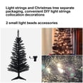thumbnail image 3 of Árbol de Navidad artificial Maylaviu, 1,2 m, PVC negro, 50 LED, 3 of 6