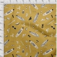 thumbnail image 4 of oneOone Polyester Spandex Dark Mustard Fabric Beach Sewing Material Print Fabric By The Yard 56 Inch Wide, 4 of 4