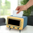 thumbnail image 5 of Btomtd Tissue Box Cover with Phone Holder Feature Tissue Box Holder for Living Room Kitchen Bedroom Office Parlor, Blue, 5 of 7