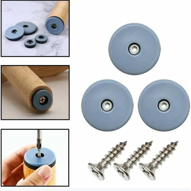 URHRHU 36 Piezas Deslizadores De Teflón Para Muebles Con Clavos – Protege Tu Suelo Y Mueve Sillas Y Mesas Sin Esfuerzo