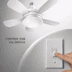 thumbnail image 3 of Lámpara Ventilador de 22 W con Aspas Desmontables  Socket E27 Luz Blanca, 3 of 7