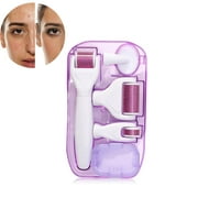 Face, 6 in 1 microneedles derma roller for facial care with micro needling for anti wrinkles, stretch marks, hair loss and anti wrinkles