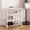 White, variant on LENLN 3 Tier Metal White Shoe Rack for Entryway with Woop Top, Shoe Storage Organizer Wood Small Shoes Shelf for Hallway, Bedroom,Closet,Dorm,Garage