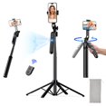thumbnail image 1 of NEMOVA 68'' Auto Face Tracking Tripod for iPhone, 360&Acirc;&deg; Rotation Phone Tripod with Wireless Remote and Phone Holder, Selfie Stick Tripod for Android Phon, 1 of 7