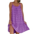 thumbnail image 1 of Robe à Manches Courtes pour Femmes Robe Décontractée Sans Manches à Bretelles Décontractée, 1 of 5