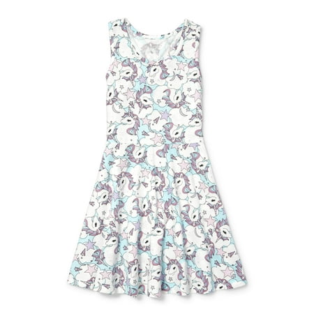 The Children's Place Sleeveless Unicorn or Flamingo Fit and Flare Dress (Little Girls & Big Girls)