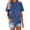Blue, variant on MEICHEN Womens Casual Short Sleeve Tops Neck T Shirts Summer Loose Fit Daily Wear Blouse for Women