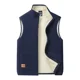 thumbnail image 5 of Chalecos de lana de cordero para hombre, chaqueta informal y versátil de talla grande con cuello levantado, cálido y acolchado, para otoño e invierno, 2024, 5 of 5