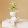 thumbnail image 5 of Maceta de cerámica para plantas suculentas, macetas pequeñas creativas con forma de humano para Cactus, macetas para flores, Mini macetas para plantas, 5 of 5