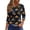 ABD52-Dark Gray, variant on Women'S Halloween Shirt 3/4 Length Sleeve Devil Lantern Graphic Blouse Crew Neck Evening Party Cross Tshirt Red XL