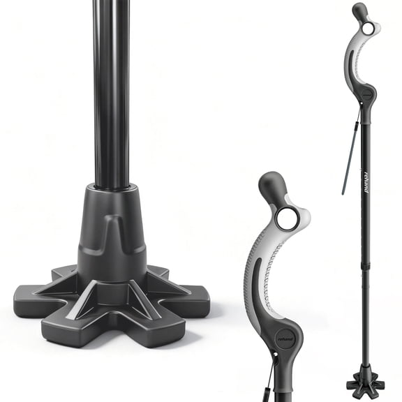 REHAND Walking Cane,Self Standing Upright Posture ,Folding,Adjustable