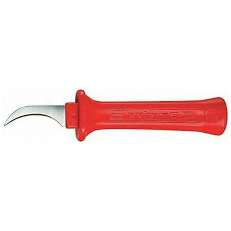 UPC: 0843221006433 | Knipex Insulated Dismantling Knife – Narrow  Fixed Hook Blade
