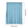 thumbnail image 2 of Blackout Curtains for Bedroom/Living Room/Classroom,Sheer Overlay 59 Inches Panel Set,Double Layer Curtains with Star Cutout for Kids Room, 2 of 8