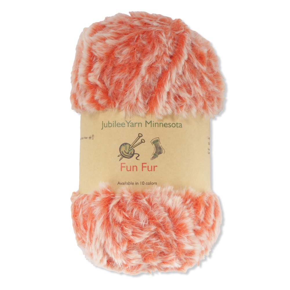 JubileeYarn Chunky Fluffy Faux Fur Eyelash Yarn 100 Polyester 100g