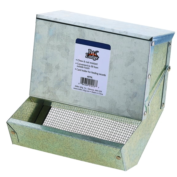 Miller Manufacturing 7" Galvanized Rabbit Feeder