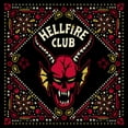 thumbnail image 2 of Netflix Infant's Stranger Things Hellfire Club Paisley Logo Bodysuit, 2 of 3