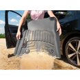 thumbnail image 2 of Weathertech Floor Mat W531 All-Weather; Direct-Fit; Deeply Sculpted Channels; Black; Thermoplastic Elastomer TPE; 2 Piece, 2 of 8