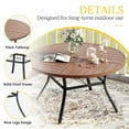 thumbnail image 5 of Vicllax 7 Pieces Patio Dining Set Outdoor Textilene Swivel Padded Chairs and Table Furniture Set, 5 of 10