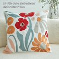 thumbnail image 3 of Fundas de almohadas decorativas bordadas bohemias MEHOOM, almohadas decorativas de otoño, almohadas florales bohemias, fundas de almohadas de 18 x 18 pulgadas para otoño para ropa de cama, sofá,, 3 of 8