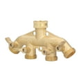 thumbnail image 3 of Garden Hose Adapter, Easy Installation  Sealing Hose Splitter Individual Control With Ball Valves For Courtyard For Lawn For Outdoor, 3 of 8