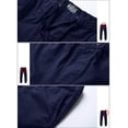 thumbnail image 4 of Pantalones deportivos tipo chino para hombre, ajustados, color violeta azulado, 4 of 5