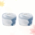 thumbnail image 5 of 2 Pcs Marble Grain Ceramics Toothbrush Holder Ring Toothbrush Storage Rack Toothbrush Holder Stand for Home Kitchen Bathroom (Blue), 5 of 10