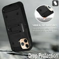 thumbnail image 5 of iPhone 11 Case, With [Tempered Glass Screen Protector Included], STARSHOP Full Cover Heavy Duty Dual Layers Phone Cover with Kickstand and Locking Belt Clip-Black, 5 of 6