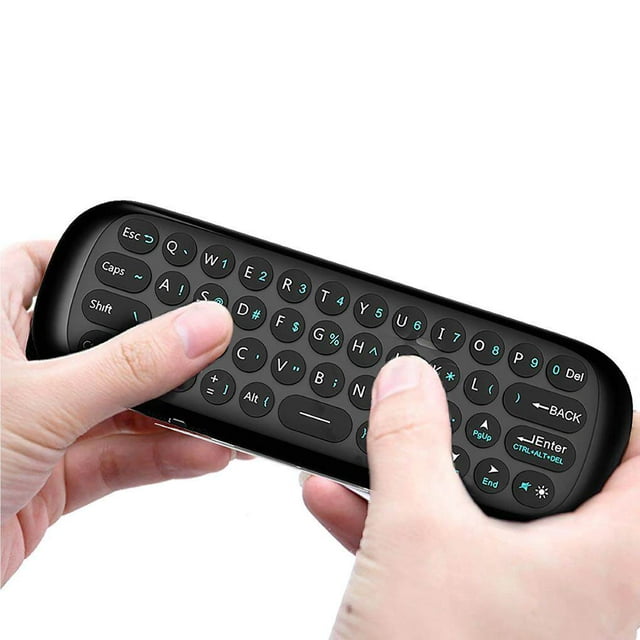 Souris Rechargeable avec 57 Touches de Bouton Télécommande 57 Touches de Bouton Contrôle Petit Récepteur Forte Stabilité Mini Clavier à la Maison Ordinateur Portable Smart TV