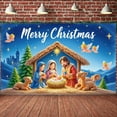 thumbnail image 3 of Decorative Design Merry Christmas Nativity Scene Holiday Banner for Christmas Celebration Indoor Decoration Religious Event, 3 of 9