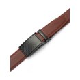 thumbnail image 5 of Mio Marino Men's Linxx Designer Ratchet Leather Belt Brown Size Large, 5 of 5