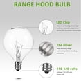 thumbnail image 5 of 5Pcs Fragrance Wax Diffuser Lamp E12 Dimmable Globe Clear Light Bulb 25W, 5 of 8