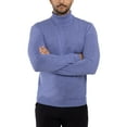 thumbnail image 4 of X RAY JEANS Mens Turtleneck Sweater Pullover, Heather Blue, XL, 4 of 10