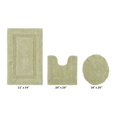 thumbnail image 2 of Better Trends 3 Piece Bath Rugs Set 100% Cotton U-Shape Toilet Mat Soft, Water Absorbent Reversible Machine Washable for Bathroom Decor Toilet Base (Lid 18x20 | 20x20 | 21x34) Sage Lux Collection, 2 of 4