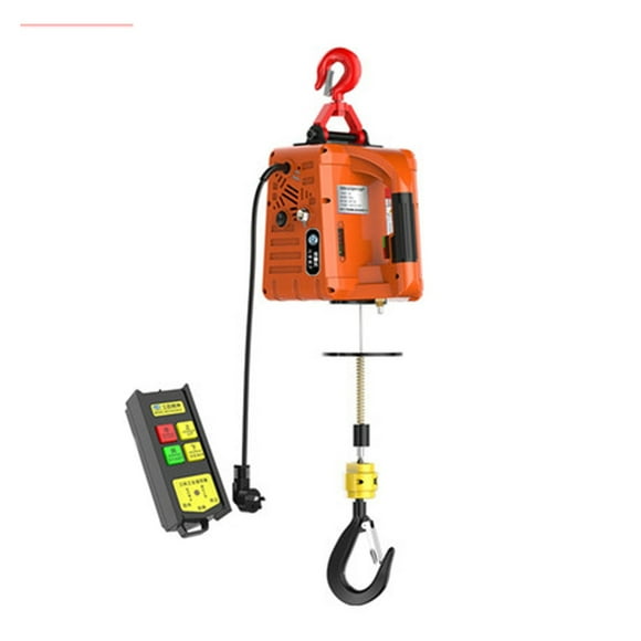Upgrade Electric Hoist Portable Electric Hand Winch Traction Block Electric Steel Wire Rope Lifting Hoist Towing Rope