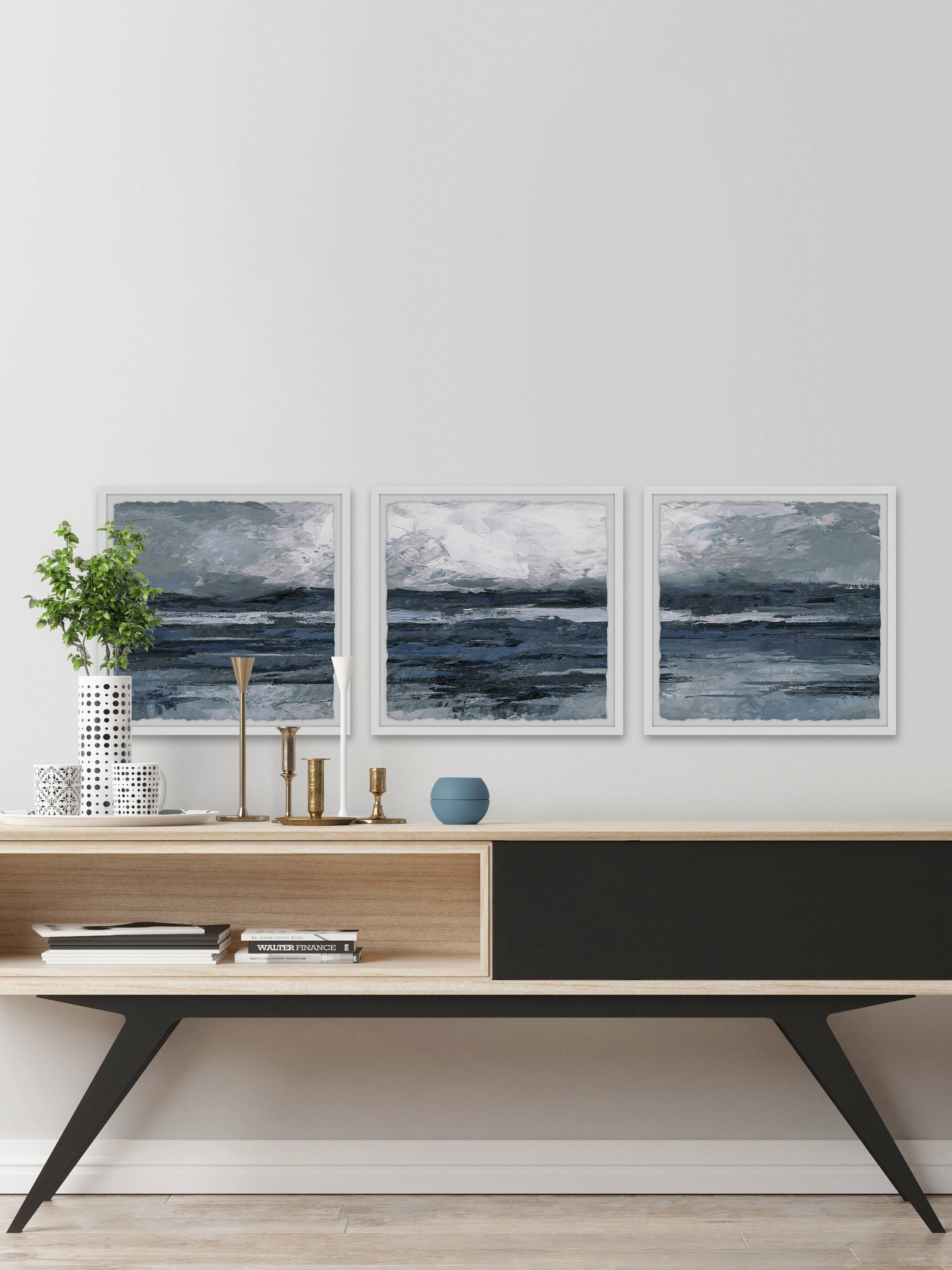 Dark Vast Ocean Triptych