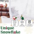 thumbnail image 3 of Curtainking Christmas off White Kitchen Curtains 26x36 inch Sheer Cafe Curtains Striped Voile Small Window Curtains for Bathroom 2 Pcs, 3 of 6