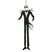 36-inch Jack Skellington Hanging Halloween Decoration, The Nightmare Before Christmas, Black