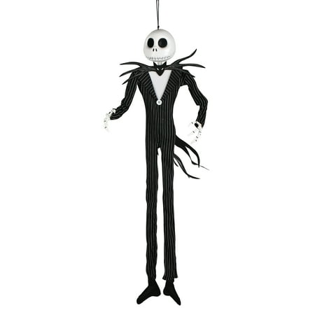 36-inch Jack Skellington Hanging Halloween Decoration, The Nightmare Before Christmas, Black
