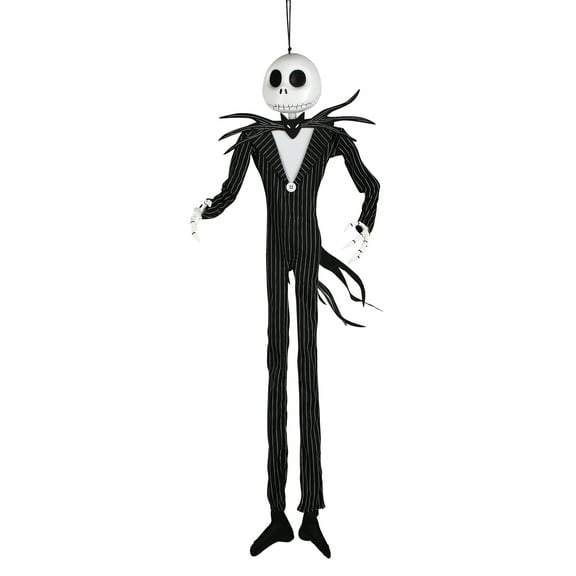36-inch Jack Skellington Hanging Halloween Decoration, The Nightmare Before Christmas, Black