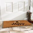 thumbnail image 2 of Calloway Mills 101231729 17 x 29 in. Bee Happy Rectangular Doormat, Natural & Black, 2 of 2
