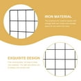 thumbnail image 3 of SHISUYAN 2pcs Metal Grid Wall Panels Grid Photo Frame Walls Picture Wall Decors for Home, 3 of 8